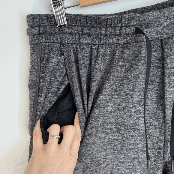Lululemon Men's Size Large Heathered Grey Soft Jersey Jogger Pants Athleisure - Picture 10 of 12